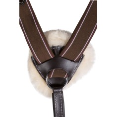 Cuello de caza de cinco puntas forrado de piel de oveja HKM 2