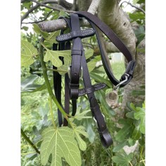 Side Pull in cuoio grezzo Valley Miles con redini 2