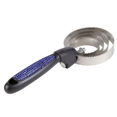 Étrille américaine métallique pour cheval avec strass HKM