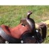 Selle western enfants cuir décorée Valley Miles 10 et 12 pouces
