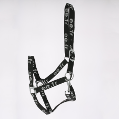 Cavezza per cavalli in nylon con chiusura a sgancio rapido