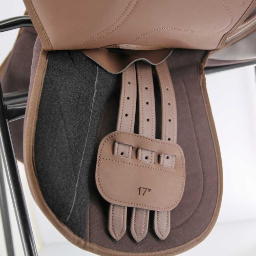 Gemengd synthetisch leren zadel DMH