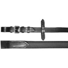 Rênes caoutchouc noire grip attaches à boucles