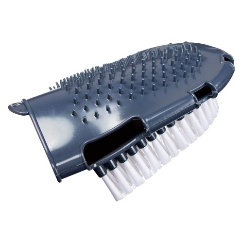 Guante de aseo con cepillo y lado de...