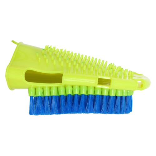 Guante de aseo con cepillo y lado de...
