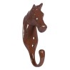 Crochet d'écurie tête de cheval en aluminium