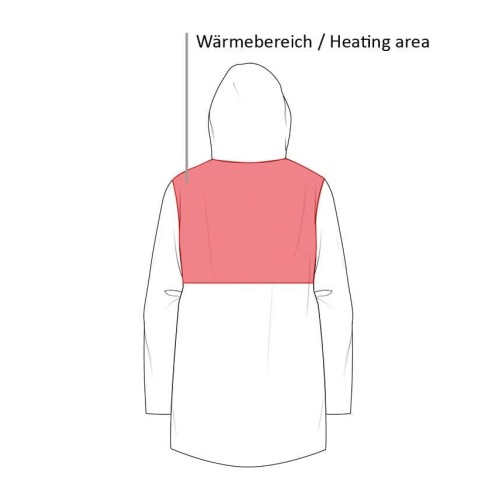 Lange Jacke mit Heizung Elegant Style