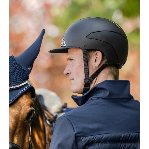 Casco de equitación cromado Swing H24 Casco de equitación cromado Swing H24