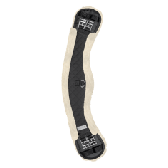 Sangle dressage demi-lune courte avec tissu molletonné