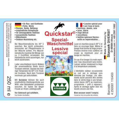 Stassek Quickstar 2.1 dekenwasmiddel