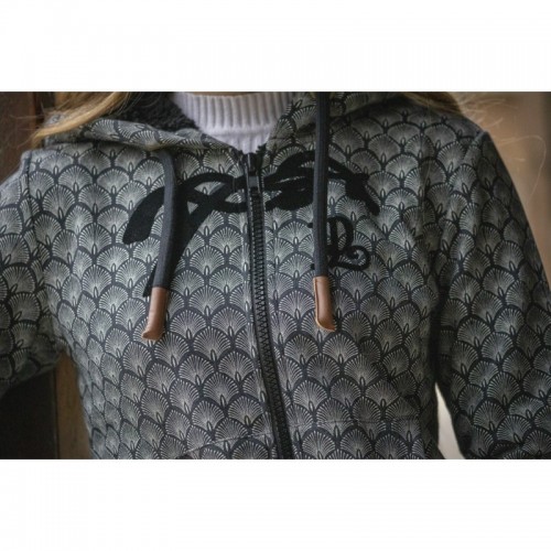 Sudadera rosa con cremallera Penelope Sudadera rosa con cremallera Penelope