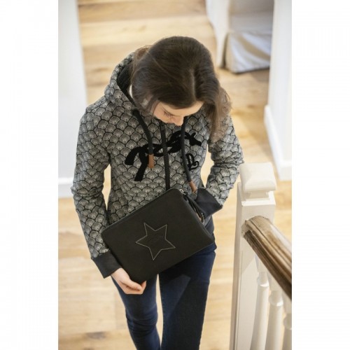 Sudadera rosa con cremallera Penelope Sudadera rosa con cremallera Penelope