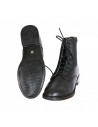 Boots d'équitation cuir à lacets et fermeture éclair DMH