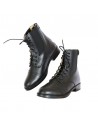 Leder-Reitstiefel mit Schnürung und Reißverschluss DMH