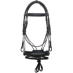 Bridon cuir avec muserolle pullback DMH Equitation Majestic 2