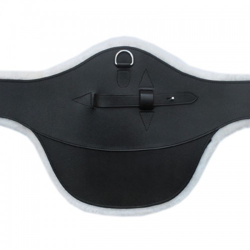 Sangle bavette cuir doublée mouton...