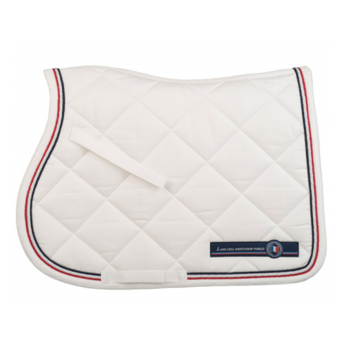 Tapis de selle mixte logoté FFE avec... Tapis de selle mixte logoté FFE avec...