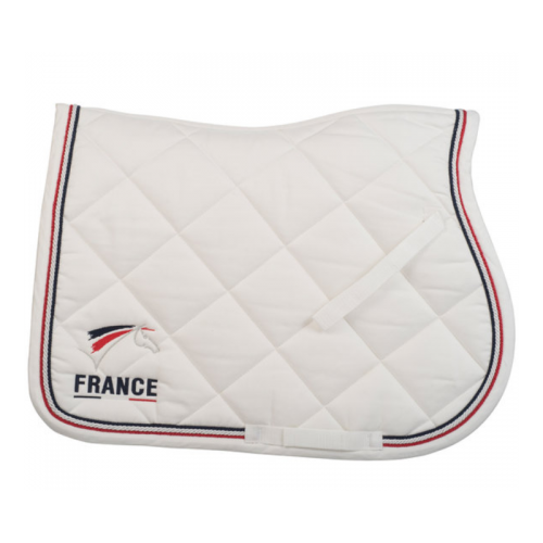 Tapis de selle mixte logoté FFE avec... Tapis de selle mixte logoté FFE avec...