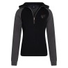 HV Polo Sudadera con capucha y media cremallera Mariet